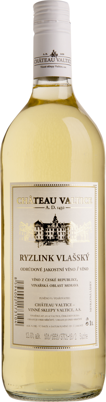 CHÂTEAU VALTICE Ryzlink vlašský 6 x 1 l