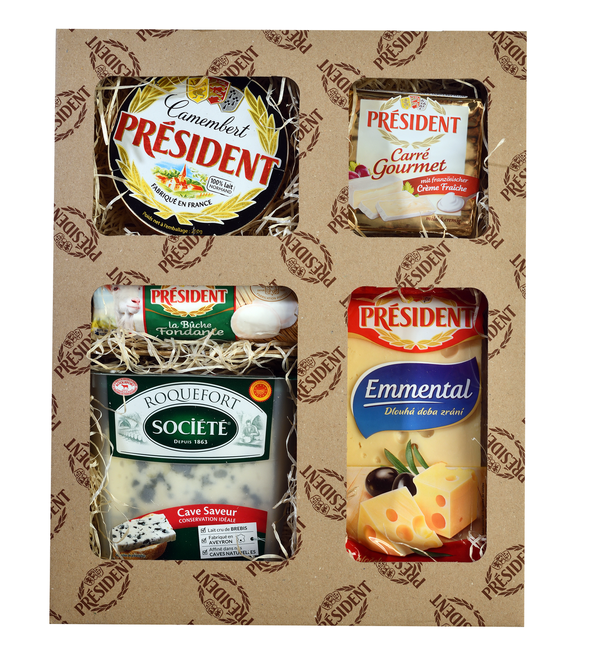 PRÉSIDENT Sýry degustační plato II. chlaz. 1,03 kg