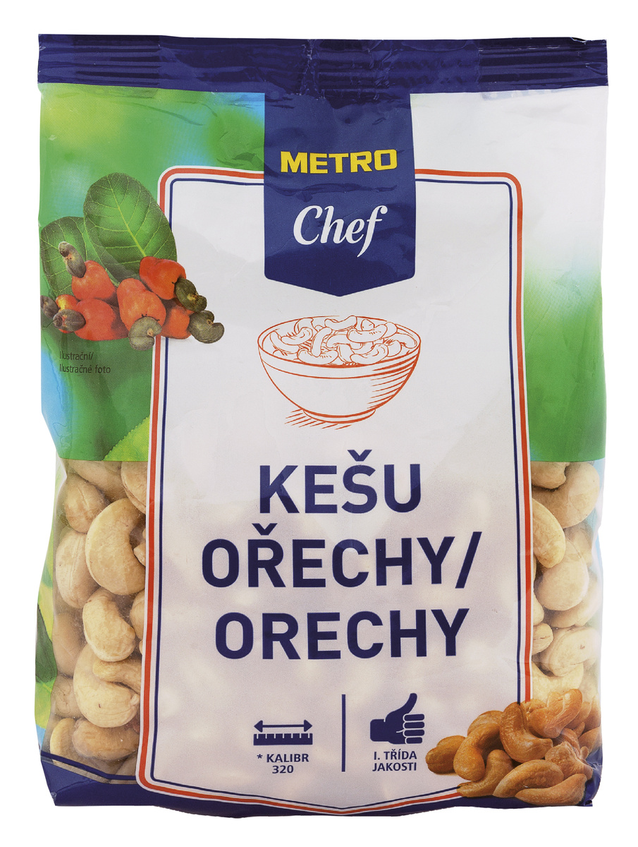 METRO Chef Kešu jádra natural W320 Indie 500 g