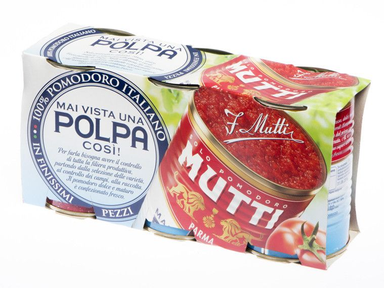 MUTTI Rajčata drcená 3 x 400 g