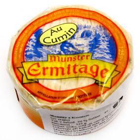 Munster Ermitage Au Cumin sýr zrající s kmínem chlaz. 125 g