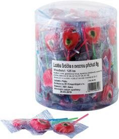 Lízátka Srdíčka s ovocnou příchutí 125 x 8 g