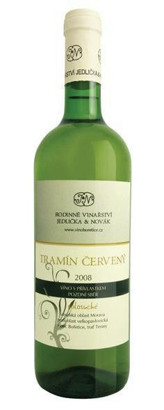 Rodinné vinařství Jedlička Tramín červený přívlastkové 6 x 750 ml