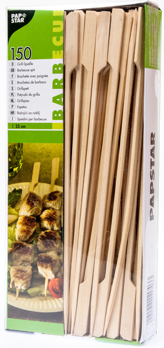 PAP STAR Špejle grilovací bambusové 25 cm 150 ks
