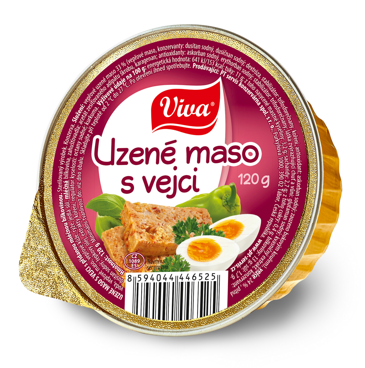 Viva Maso uzené s vejci 16 x 120 g
