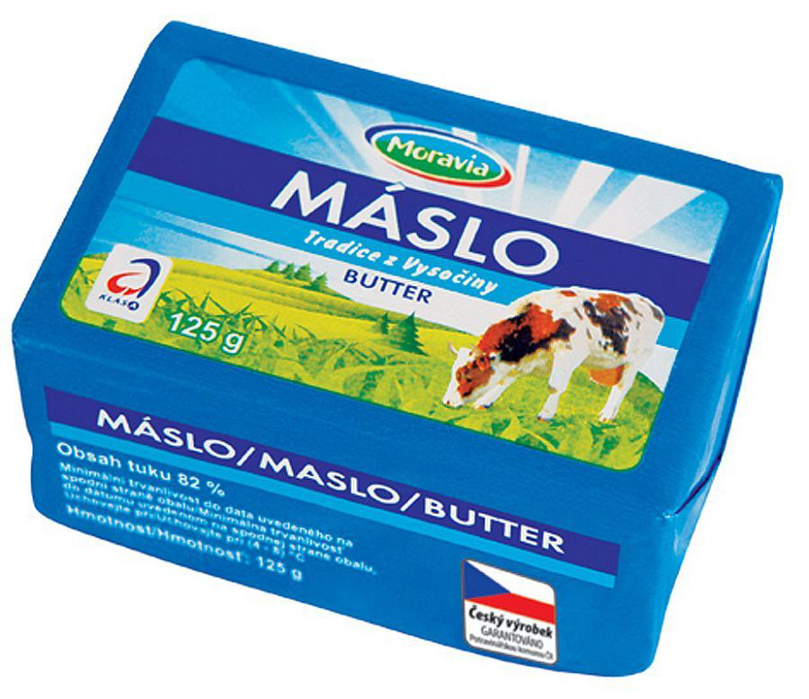 Moravia Máslo Tradice z Vysočiny 82 % chlaz. 4 x 125 g