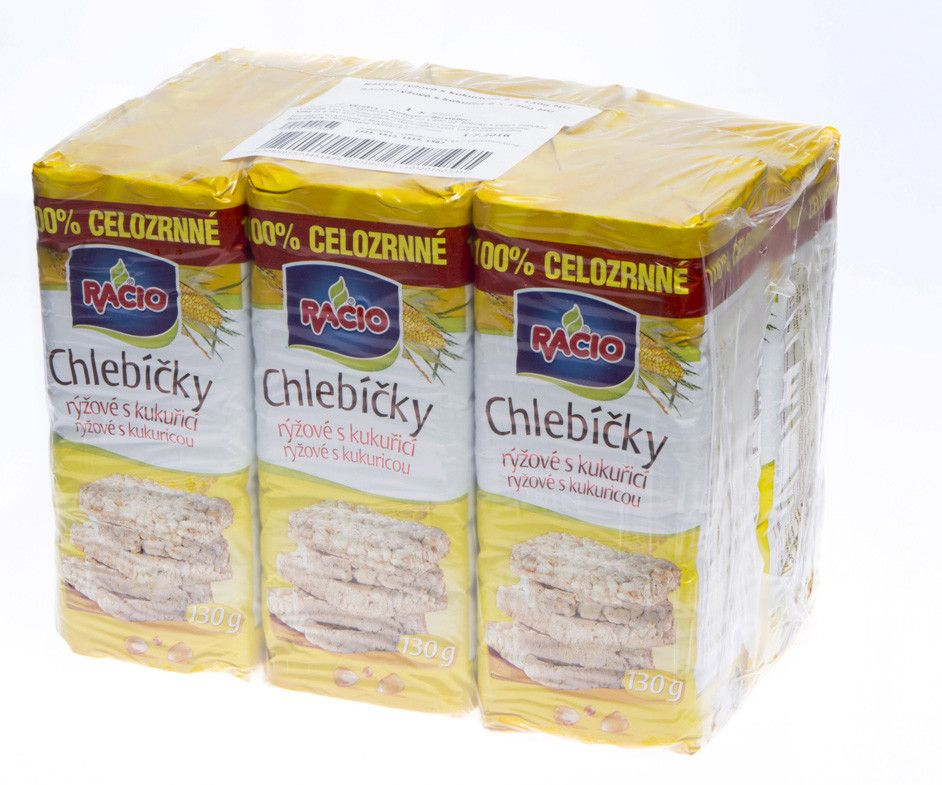 Racio Chlebíček rýžový s kukuřicí 6 x 130 g