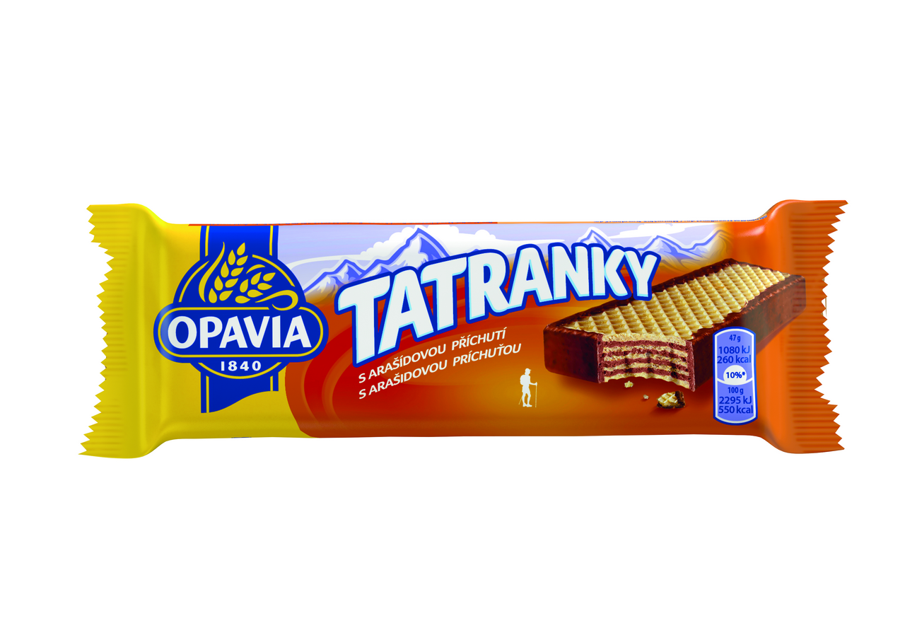 OPAVIA Tatranky s arašídovou příchutí 36 x 47 g