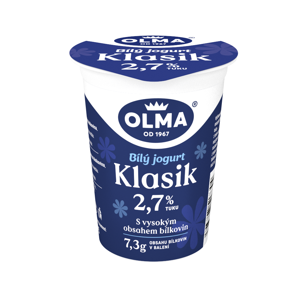 OLMA Klasic jogurt bílý 2,7 % tuku chlaz. 20 x 150 g