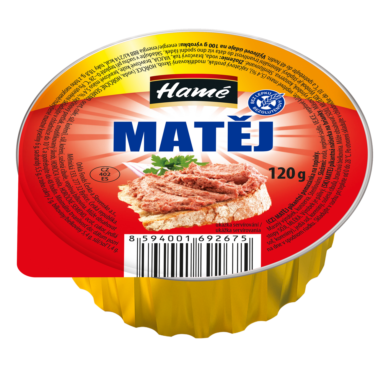 Hamé Matěj Pro labužníky pikantní pomazánka 16 x 120 g