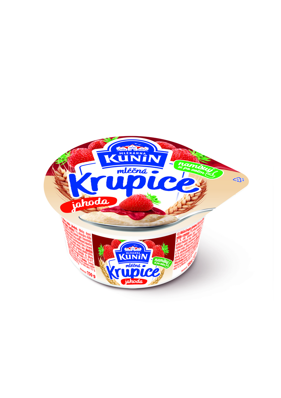 MLÉKÁRNA KUNÍN Krupice mléčná mix příchutí chlaz. 12 x 150 g