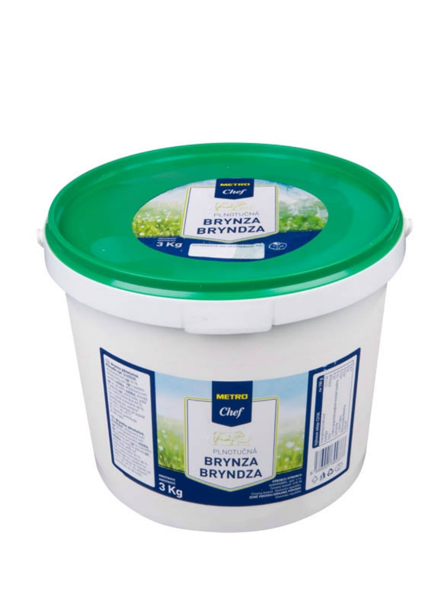 METRO Chef Bryndza plnotučná sýr chlaz. 3 kg kbelík