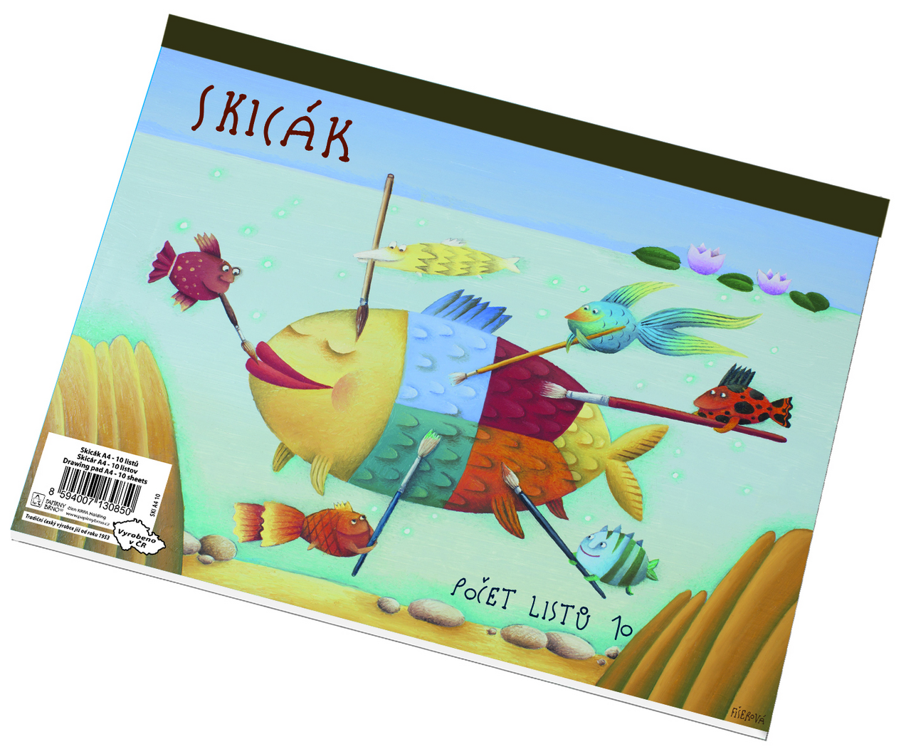 Skicák Papírny Brno A4 10 listů 1 ks