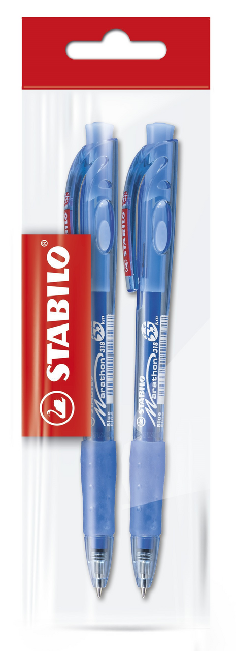 STABILO Pero kuličkové marathon modré 2 ks