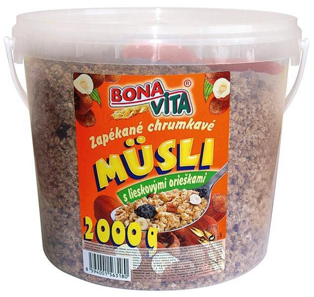 BONAVITA Müsli zapékané s oříšky 2 kg