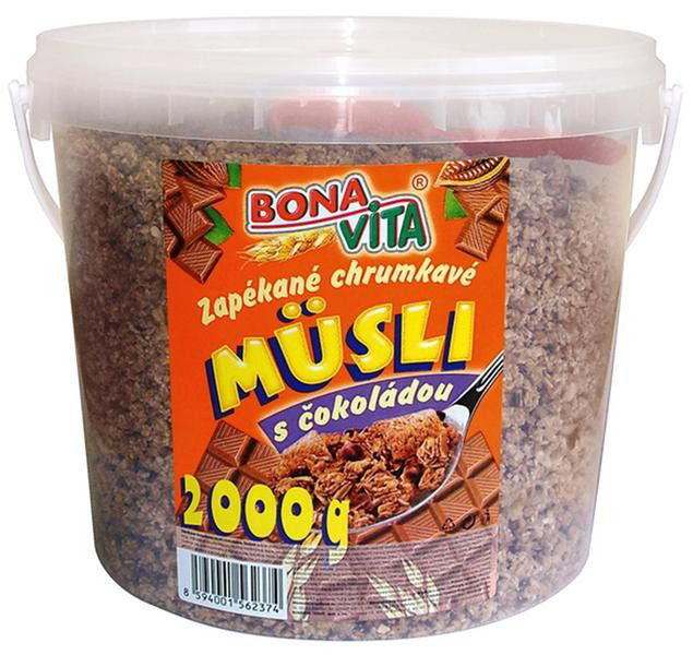BONAVITA Müsli zapékané s čokoládou 2 kg