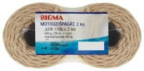 SIGMA Motouz jutový 1700 x 3 500 g 2 ks