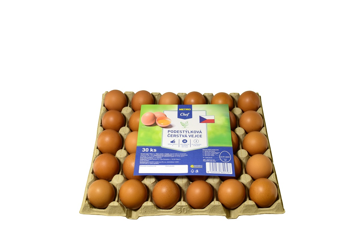 METRO Chef Vejce čerstvá z podestýlky vel. M Schubert CZ chlaz. 30 ks