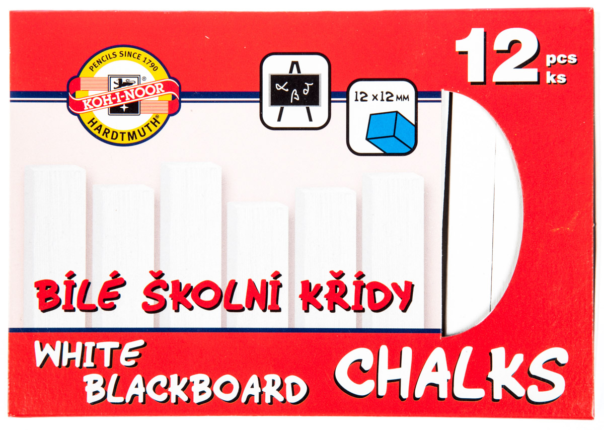 KOH-I-NOOR Křída školní bílá 12 ks