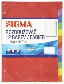SIGMA Rozdružovač A4 12-ti barevný 1 ks