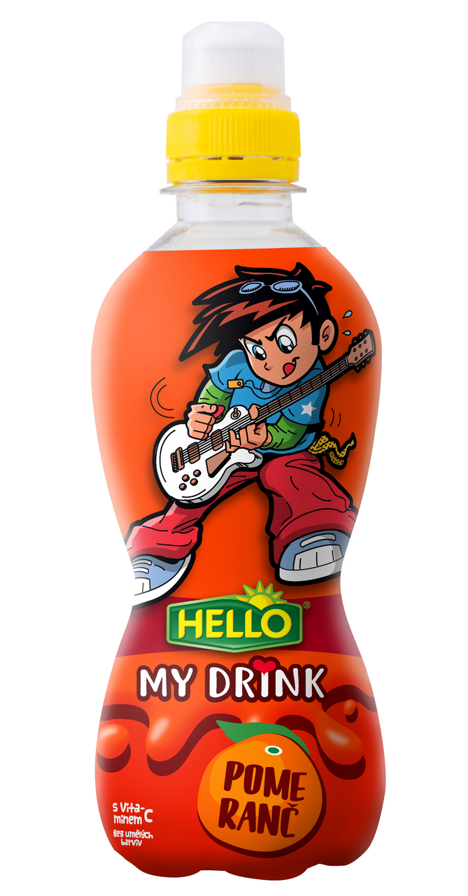 HELLO Hello My Drink Nápoj pomeranč 10 x 330 ml
