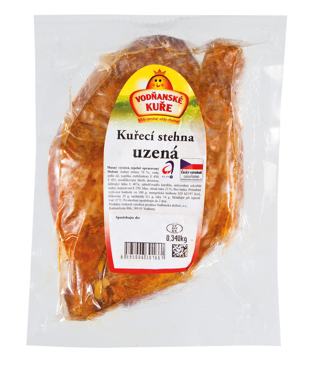 Vodňany Kuřecí stehna uzená chlaz. 6 x 340 g