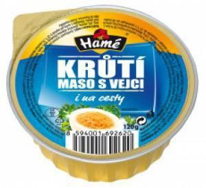 Hamé krůtí maso s vejci 16 x 120 g