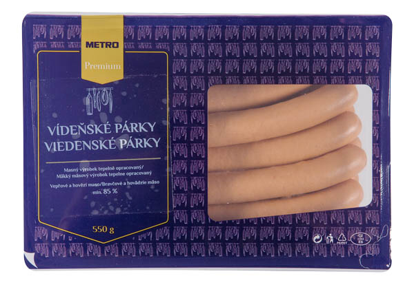 METRO Premium Párky vídeňské chlaz. 550 g
