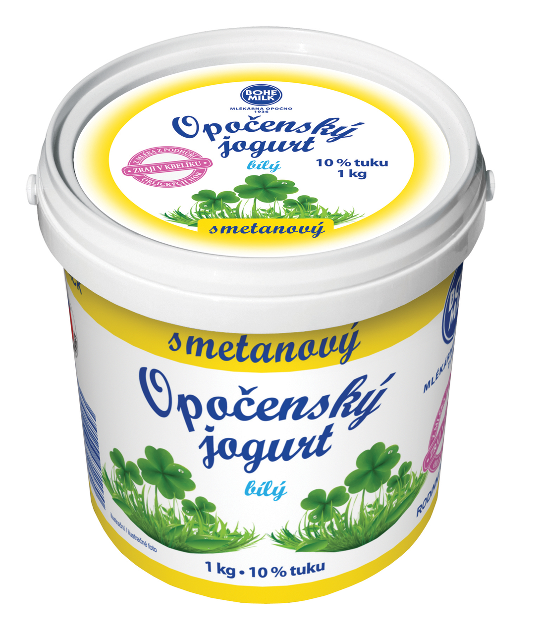 BOHEMILK Jogurt bílý 10 % tuku chlaz. 1 kg