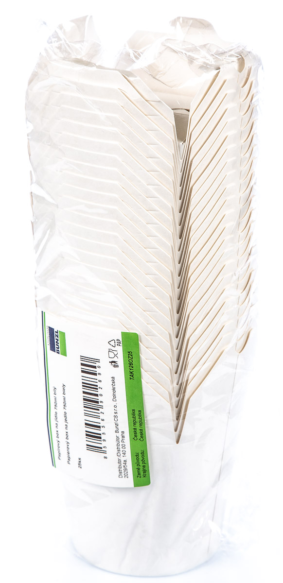 EUROBAL Miska papírová na čínské nudle 750 ml 25 ks