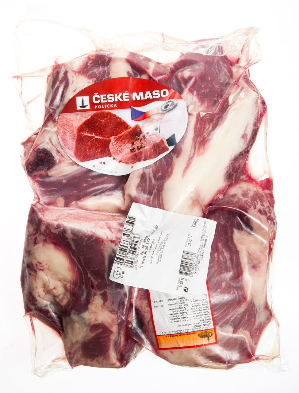Hovězí přední s kostí hrudí býk CZ chlaz. váž. cca 3 kg