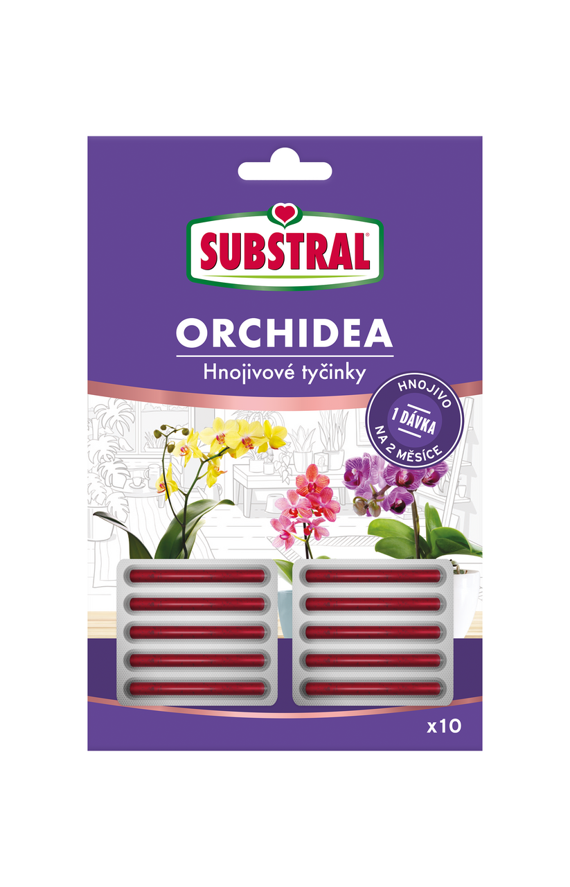 Tyčinky hnojivové pro orchideje Substral 10 ks