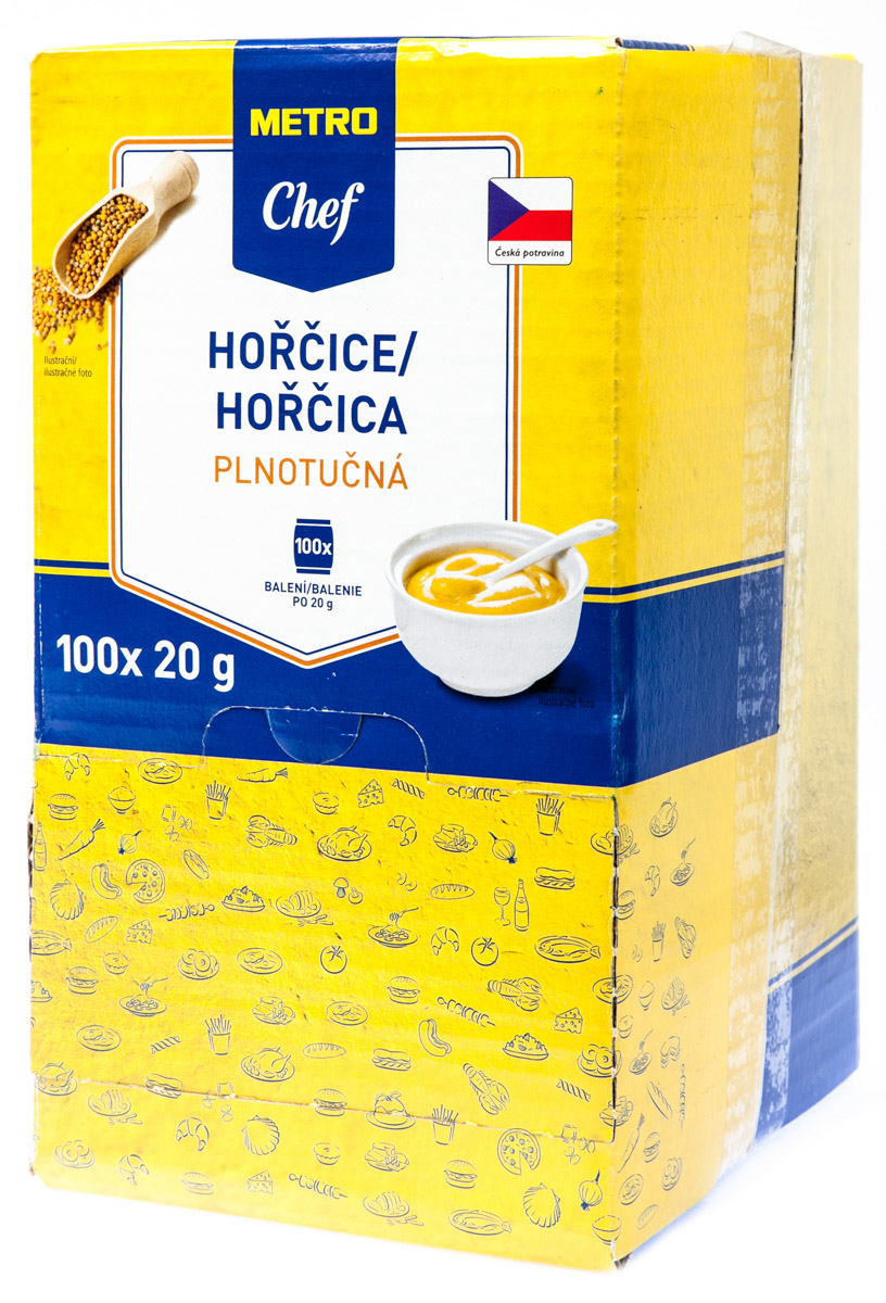 METRO Chef Hořčice plnotučná 100 x 20 g