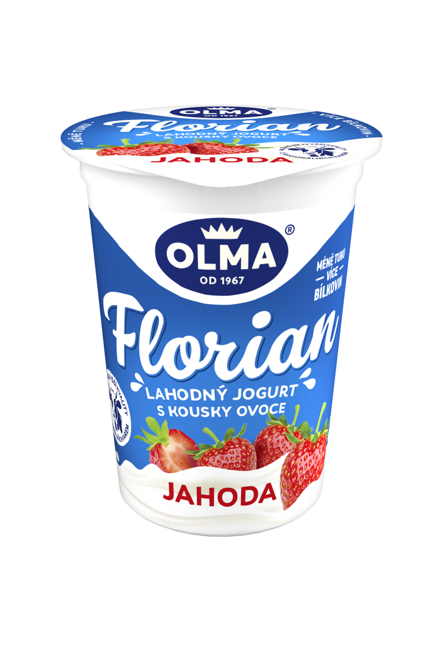 OLMA Florian jogurt jahoda 2,3 % tuku chlaz. 20 x 150 g