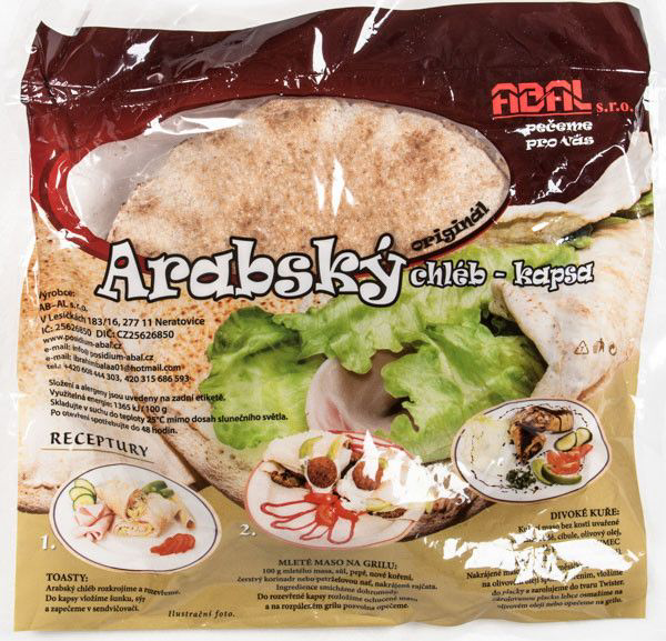 Posidium Chléb arabský tmavý 10 x 50 g