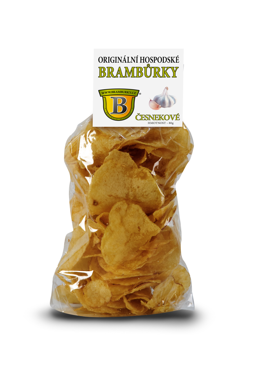 Pravé hospodské Brambůrky česnekové 20 x 80 g