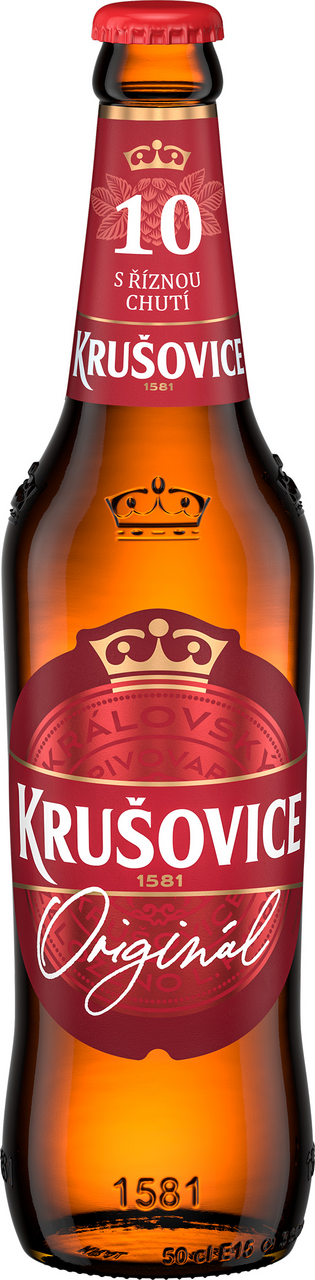 KRUŠOVICE Pivo výčepní 10° 20 x 500 ml vratná láhev