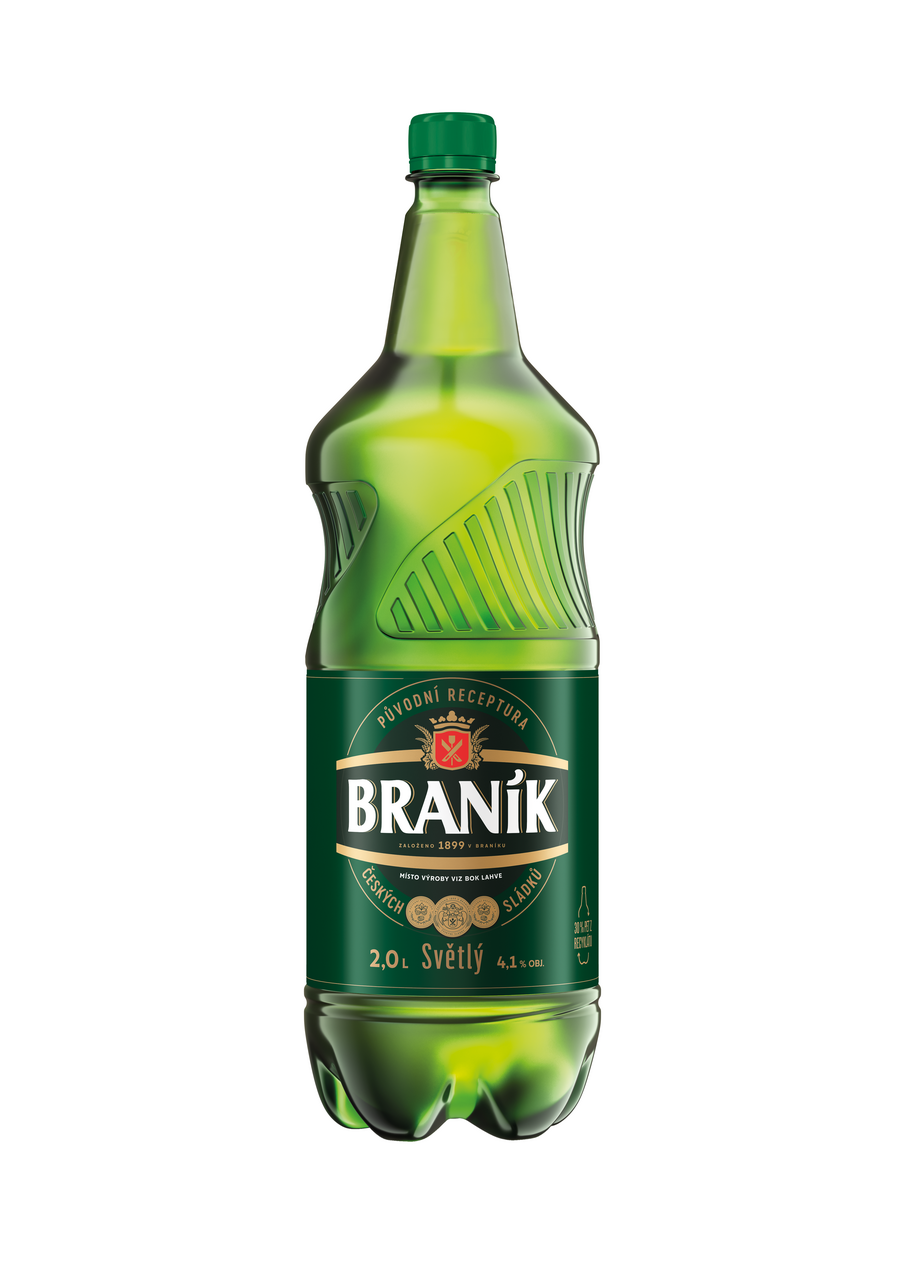BRANÍK světlé výčepní pivo 6 x 2 l