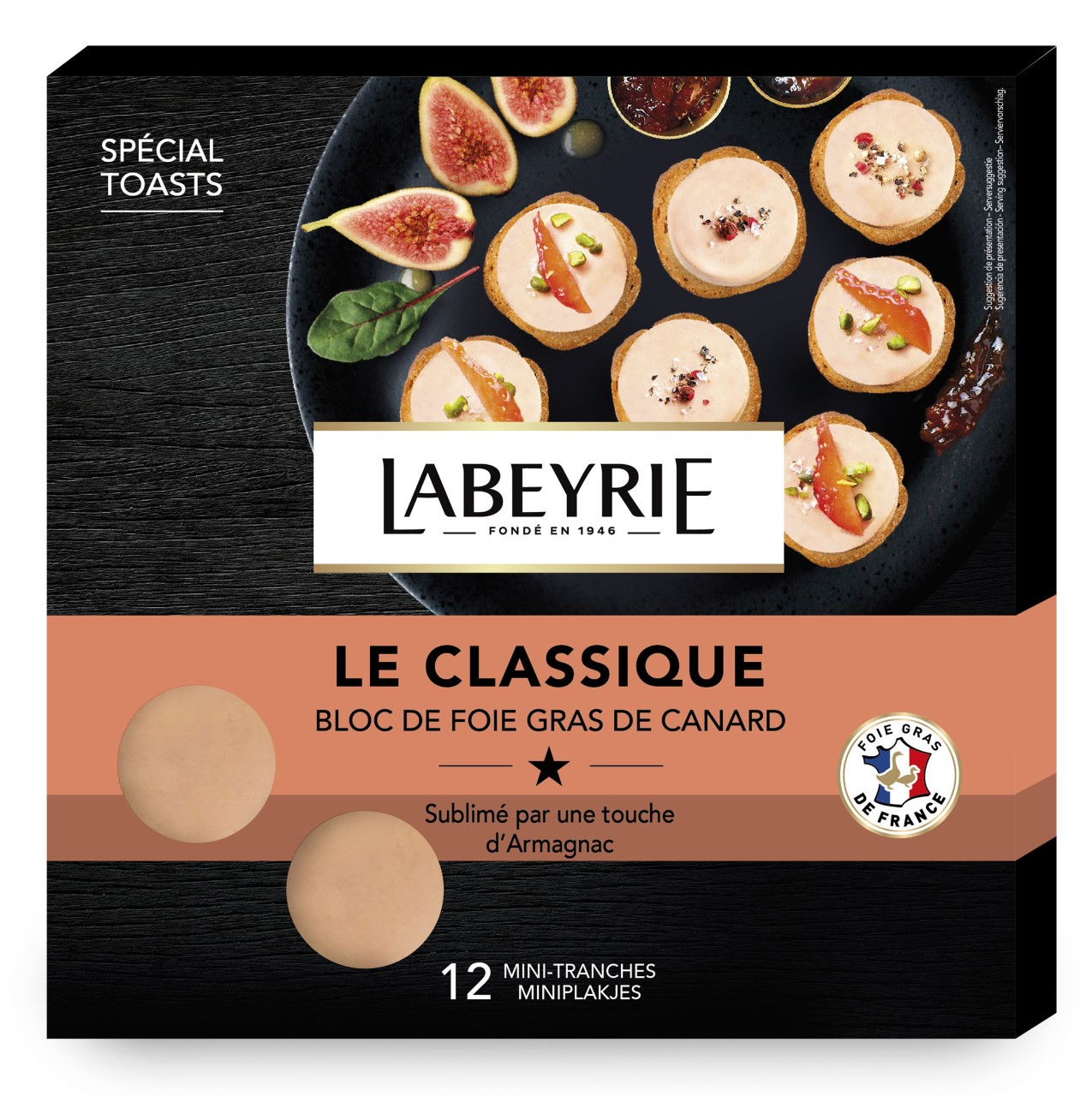 LABEYRIE Kachní foie gras 12 mini pl. chlaz. 90 g