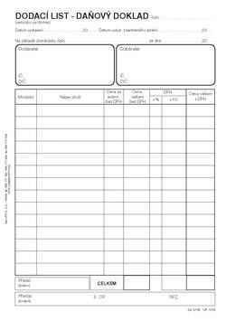 SIGMA Dodací list A5 NCR 50 listů 10 ks
