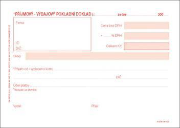 SIGMA Pokladní doklad univerzální 50 listů 10 ks
