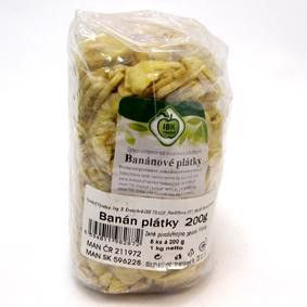 Banány Sušené Plátky Ph 200G