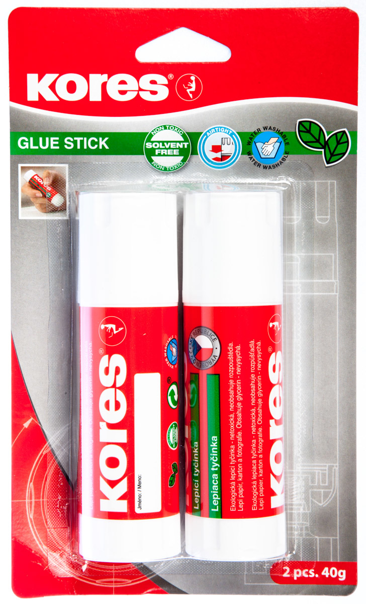 Kores Tyčinka lepicí 40 g 2 ks