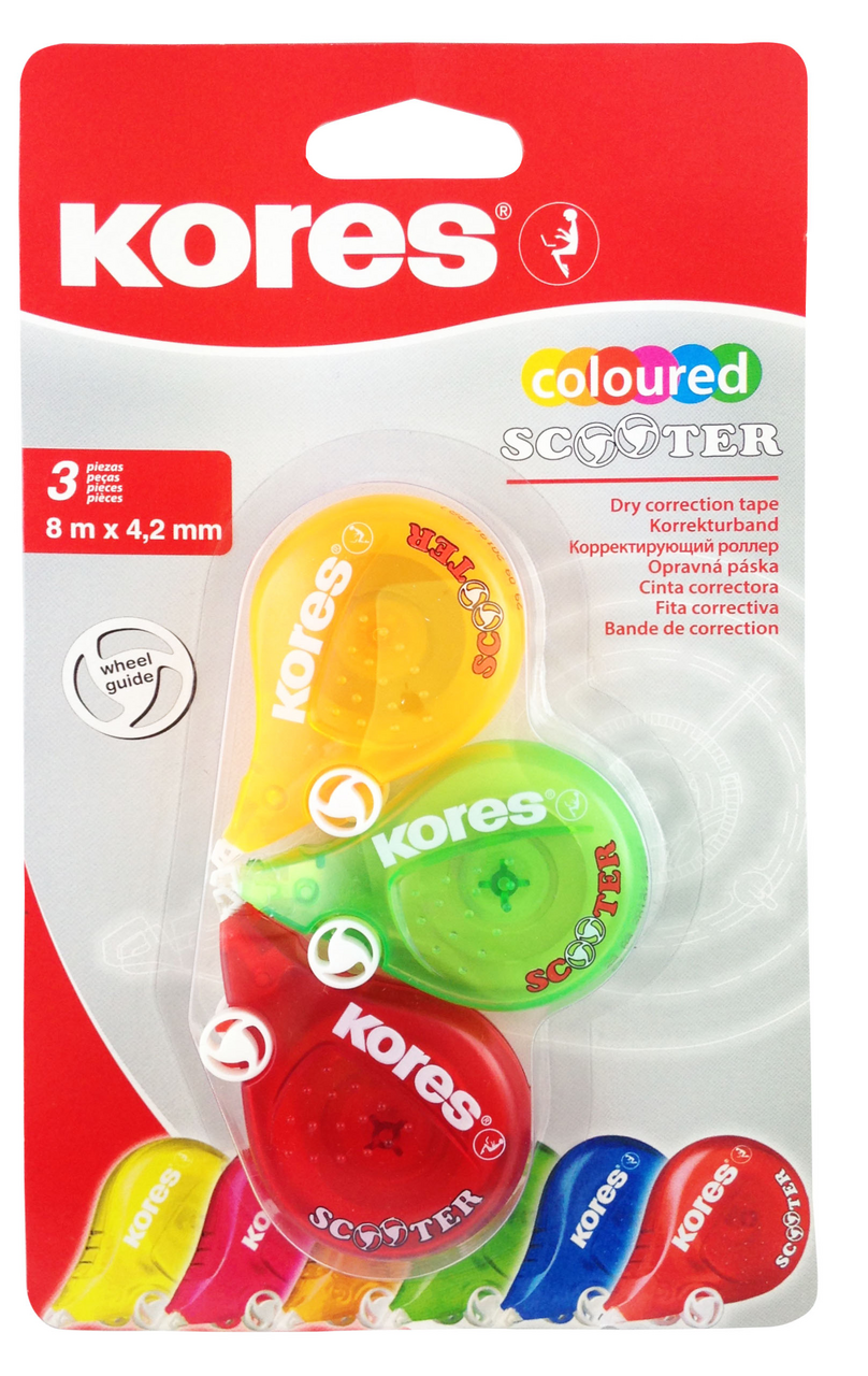 Kores Korektor/ bělítko Scooter 3 ks