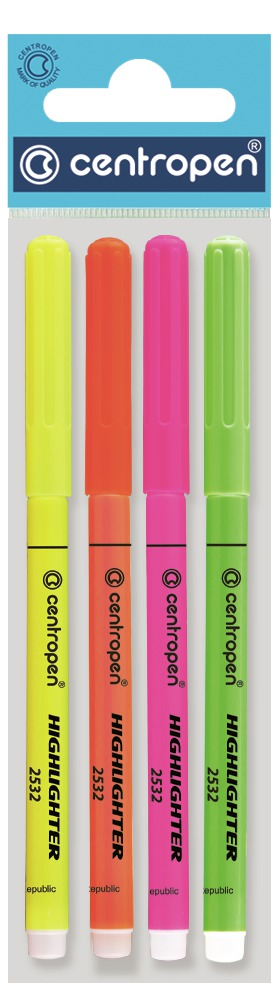 centropen Zvýrazňovač 2532 4 ks