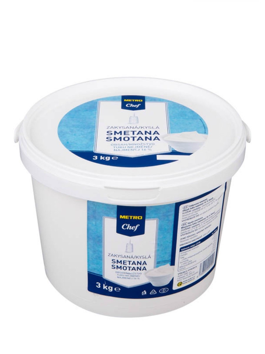 METRO Chef Smetana zakysaná 16% chlaz. 3 kg