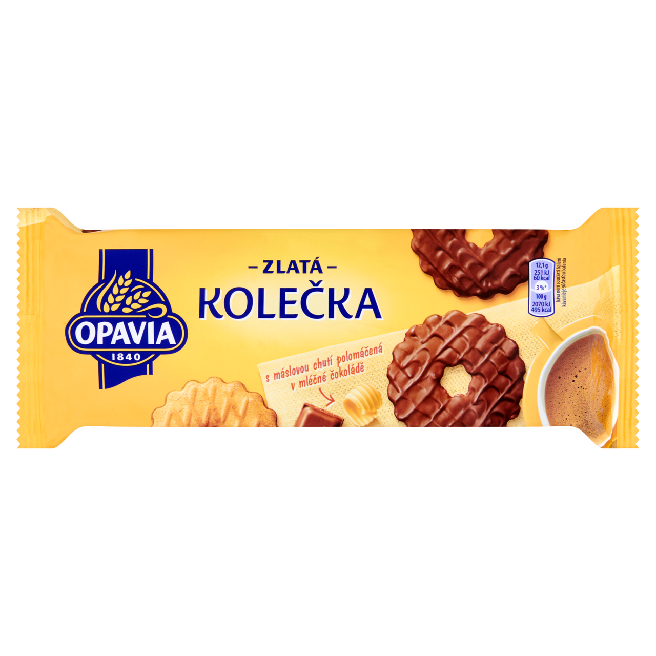 OPAVIA Zlaté kolečka s máslovou příchutí polomáčené 12 x 146 g