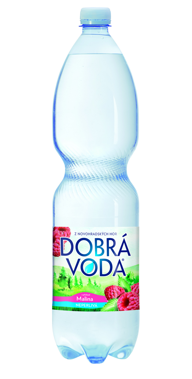 DOBRÁ VODA Ochucená malina neperlivá 6 x 1,5 l PET