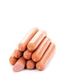 KOSTELECKÉ UZENINY Párky tenké chlaz. váž. cca 2,5 kg