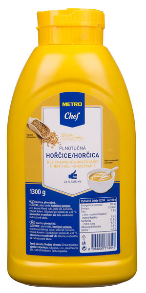 METRO Chef Hořčice plnotučná 1,3 kg